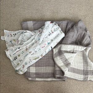 Pehr Gray Baby Blanket Set